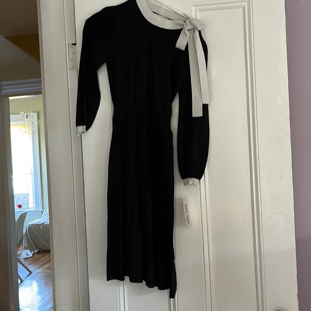 Metallic Knit Nanette Lepore Napour Midi Dress NWT